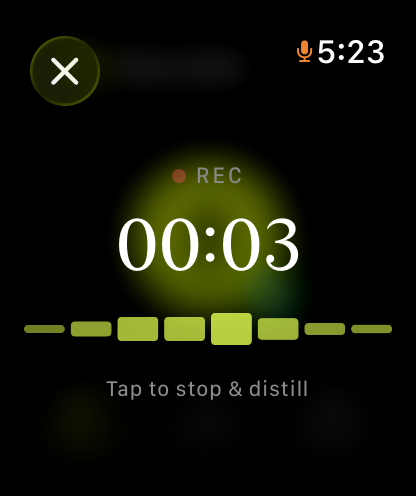 Recording from the wrist on the Reverbic Apple Watch app